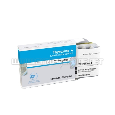 Thyroxine 4 - 75mcg/tab (50tabs) - Primus Ray Laboratories